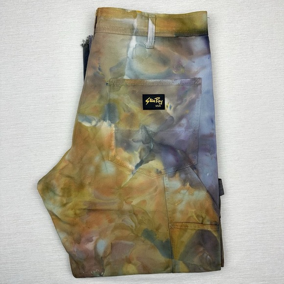 1 of 1 Stan Ray Riverside Tool & Dye Painter Carpenter Pants Women 33x27.5 Multi - Picture 4 of 12